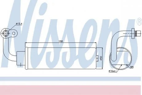 Осушувач NS QASHQAI(07-)1.6 16V(+)[OE 92131JD00A] NISSENS 95444