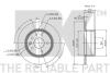 Диск гальмівний DB W123 задн. NK 203305 (фото 3)