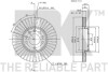 Диск гальмівний перед. Opel Vectra C 1.8/2.2/1.9 02-&gt; NK 203645 (фото 3)