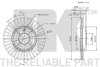 Диск гальм. Seat/VW Golf II-IV/Passat 84-> вентил. NK 209934 (фото 3)