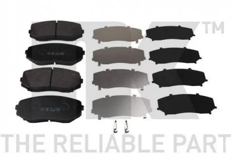 Гальмівні дискові колодки, комплект NK 223256