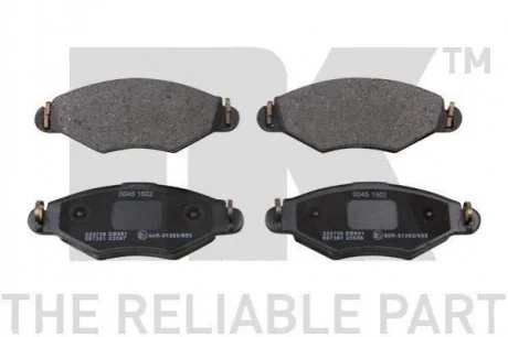 Гальмівні колодки дискові перед. Peugeot 206,306 1.1-1.9 93- NK 223739