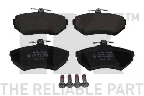 Гальмівні колодки дискові перед. VW Golf/Vento 1.4-1.9D 91-97/Polo NK 224746