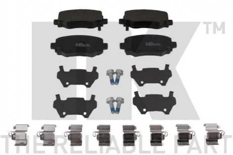 Комплект гальмівних колодок Fiat 500X Jeep Renegade 1.0-2.0D 07.14- NK 229336