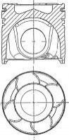 Поршень 0.50 NU NURAL 87-136507-65