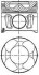 Поршень в комплекті на 1 циліндр, STD NURAL 87-137500-30 (фото 1)