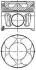 Поршень в комплекте на 1 цилиндр, STD NURAL 87-137500-30 (фото 1)