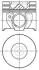 Поршень в комплекті на 1 циліндр, STD NURAL 87-140800-00 (фото 1)