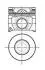 Поршень в комплекті на 1 циліндр, 1-й ремонт (+0,5) NURAL 87-148107-40 (фото 1)