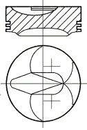 Поршень в комплекте на 1 цилиндр, 1-й ремонт (+0,50) NURAL 87-287107-30