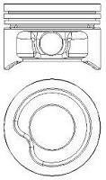 Поршень в комплекте на 1 цилиндр, STD NURAL 87-307100-20