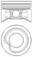 Поршень в комплекті на 1 циліндр, STD NURAL 87-307100-20