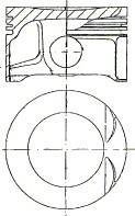 Поршень двигателя OPEL 82.1 X18XE NURAL 87-307707-10