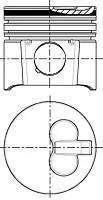 Поршень в комплекті на 1 циліндр, 1-й ремонт (+0,5) NURAL 87-336507-10
