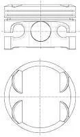 Поршень NURAL 87-422207-10