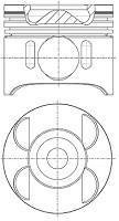 Поршень в комплекте на 1 цилиндр, 1-й ремонт (+0,25) NURAL 87-433405-00