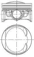 Поршень в комплекті на 1 циліндр, STD NURAL 87-435100-00