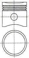 Поршень в комплекті на 1 циліндр, 1-й ремонт (+0,5) NURAL 87-450007-00