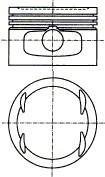 Поршень в комплекте на 1 цилиндр, STD NURAL 87-522700-00