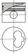 Поршень в комплекті на 1 циліндр, 2-й ремонт (+0,50) NURAL 87-990107-40