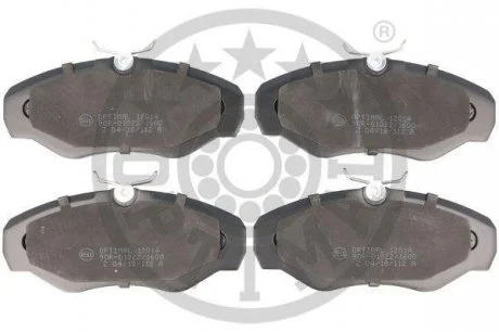 Комплект тормозных колодок, дисковый тормоз Optimal 12014 (фото 1)