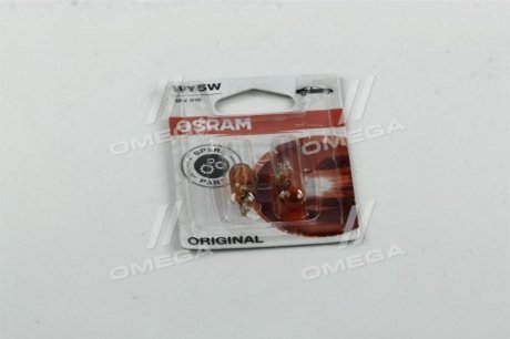 Лампа вспомогат. освещения WY5W 12V 5W W2,1x9,5d (2 шт) blister OSRAM 2827-02B