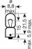 Автолампа Osram (5W 12V BA9s) OSRAM 3860 (фото 2)