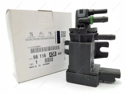 CITROEN Клапан-модулятор турбины CITROEN BERLINGO, C3 II, C3 III, C3 PICASSO, C4 CACTUS, C4 GRAND PICASSO II, C4 II, C4 PICASSO II, C-ELYSEE, DS3, DS4 PEUGEOT 2008, 207, 207 SW, 208 1.6D 04.08- Peugeot/Citroen 9811643880