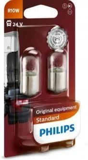 Лампочка допоміжна R10W (24 В, 10 Вт, тип гнізда: BA15S основна лампа) PHILIPS 13814/B2