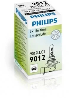 Лампа LongLife x3 HIR2 12V 55W PX22d PHILIPS 9012LLC1