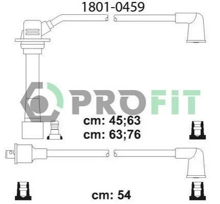 Комплект кабелів високовольтних 1 PROFIT 1801-0459 (фото 1)
