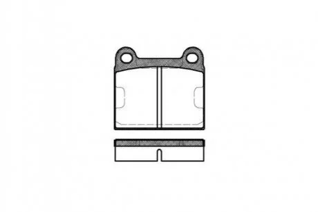 Колодки гальмівні дискові REMSA 0006.60