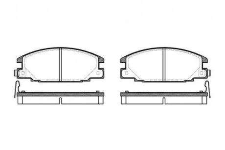 Колодки гальмівні дискові REMSA 0238.04