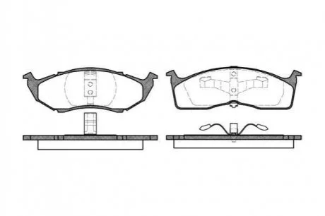 Колодки гальмівні дискові REMSA 0610.00 (фото 1)