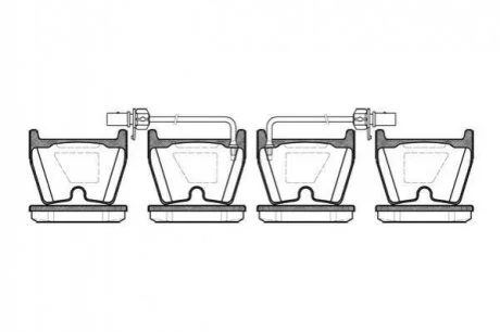 Колодки гальмівні дискові REMSA 0896.02