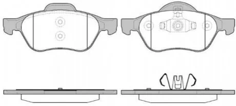 Колодки гальмівні дискові REMSA 0962.40