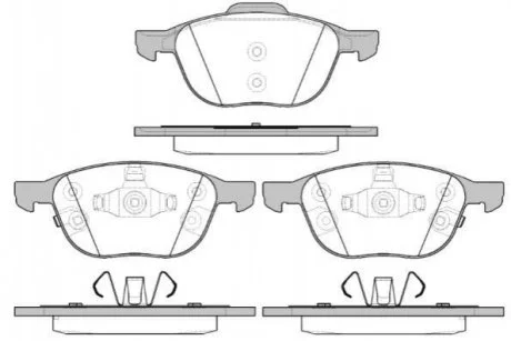 Колодки гальмівні дискові REMSA 1082.12