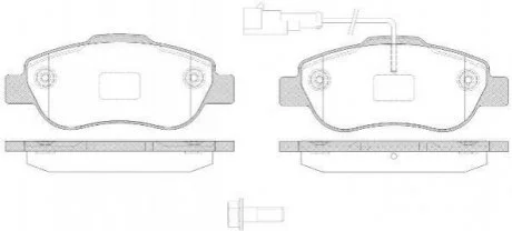 Колодки гальмівні дискові REMSA 1100.21