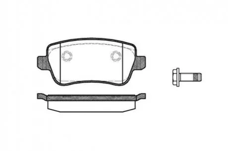 Колодки гальмівні дискові REMSA 1178.00