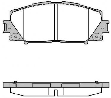 Гальмівні колодки диск. передні Toyota Prius 1.5/1.8 09- REMSA 1224 10