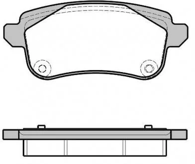 Комплект тормозных колодок, дисковый тормоз REMSA 1387.30