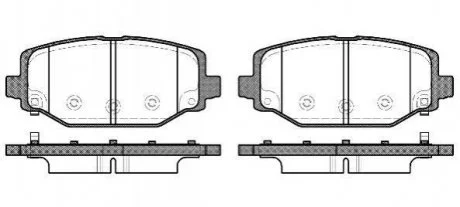 Колодки гальмівні дискові REMSA 1483.04