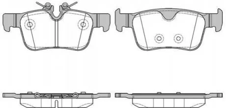 Колодки гальмівні дискові REMSA 1551.10