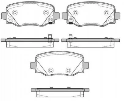 Колодки гальмівні дискові REMSA 1578.02