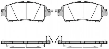 Колодки гальмівні дискові REMSA 1656.04
