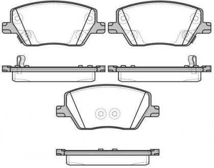 Комплект гальмівних колодок з 4 шт. дисків REMSA 1695.02