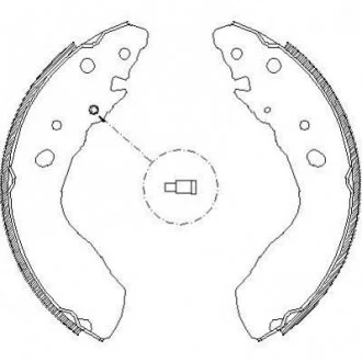 Колодки гальмівні барабанні REMSA 4033.00
