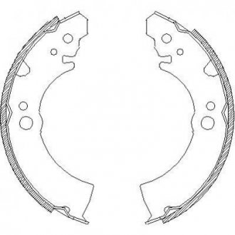 Колодки гальмівні барабанні REMSA 4066.00