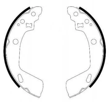 Колодки гальмівні барабанні REMSA 4247.00