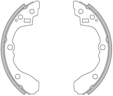 Колодки гальмівні барабанні REMSA 4275.00